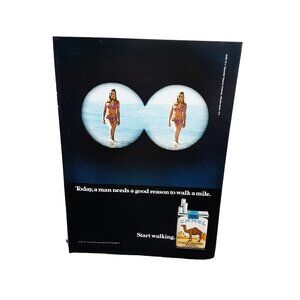 1971 Camel Cigarettes Woman In A Bikini Vintage Print Ad